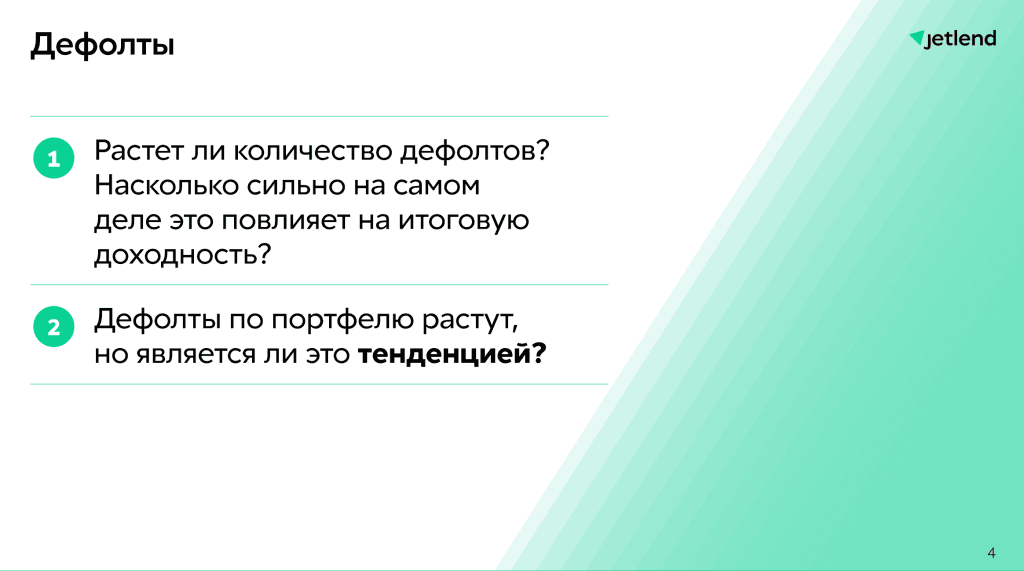 заблуждения инвестора дефолты