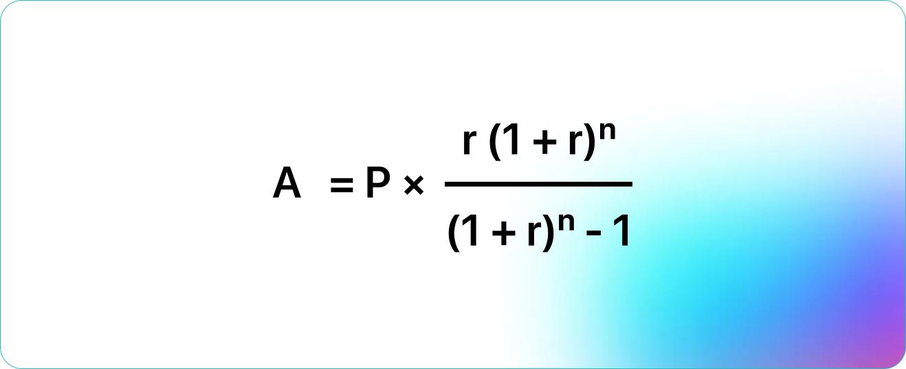 Формула расчета аннуитетного платежа